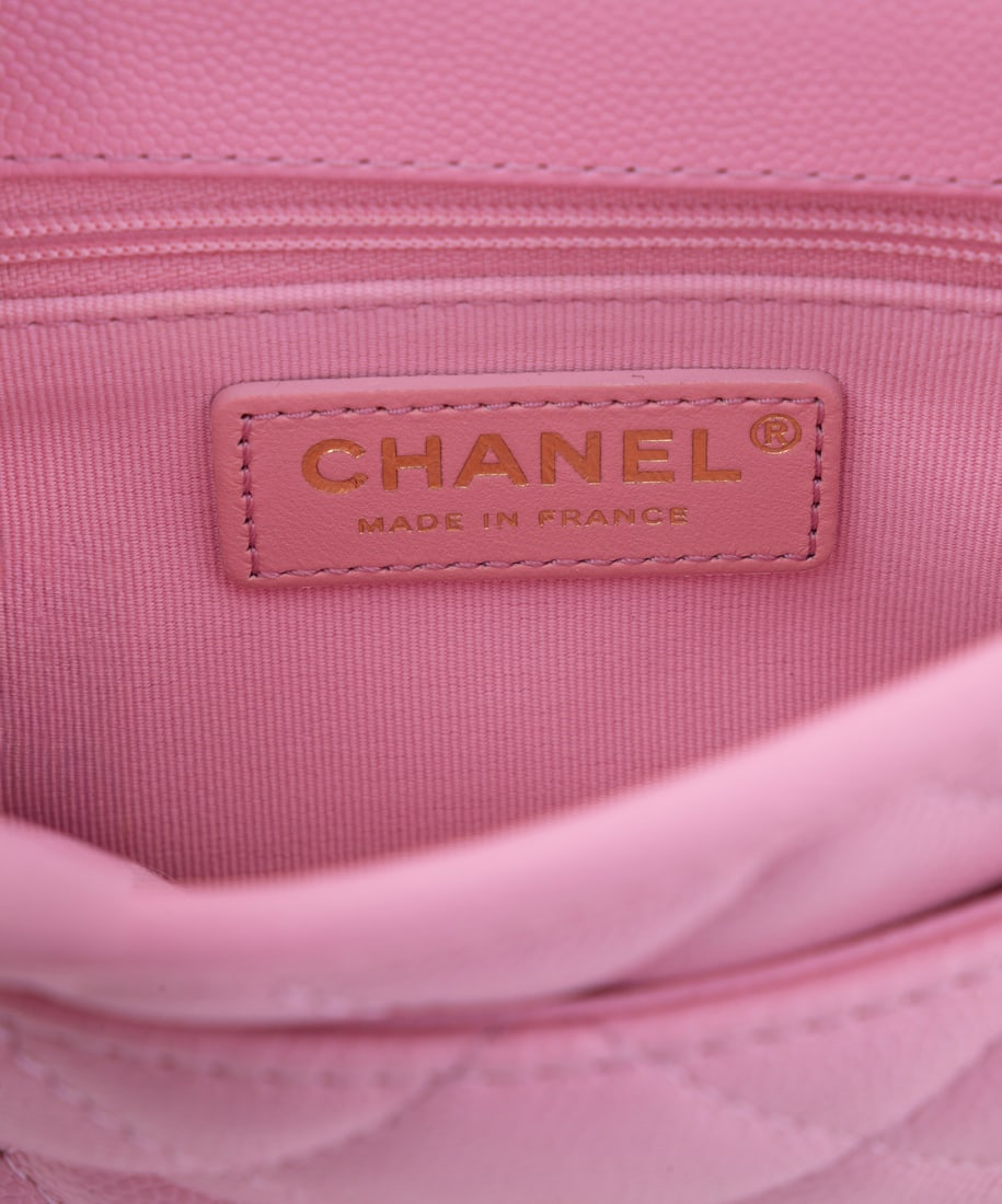 Chanel Caviar School Memory Top Handle Flap Bag - 13