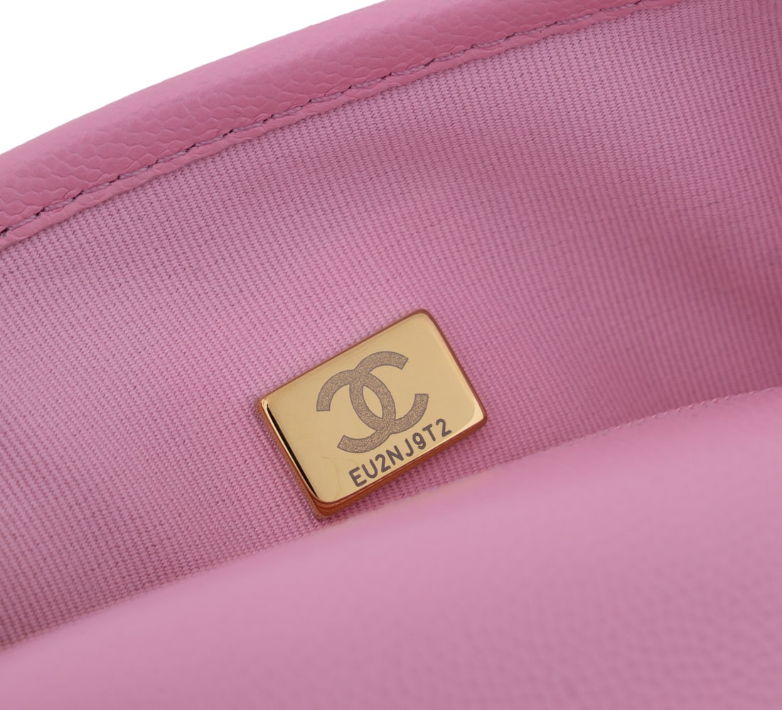 Chanel Caviar School Memory Top Handle Flap Bag - 14