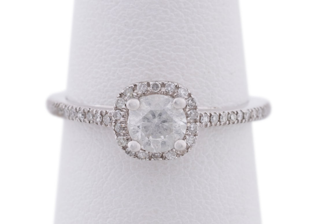 0.7CT Diamond 14K YG Engagement Ring (1 of 5)