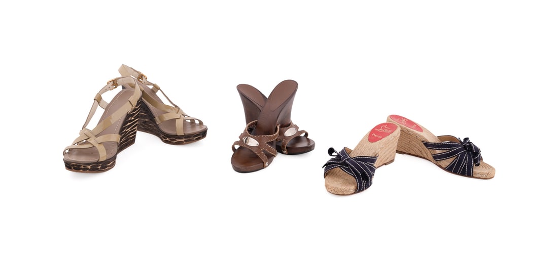 Three Pairs of Shoes, Incl. Louboutin & Fendi (1 of 9)