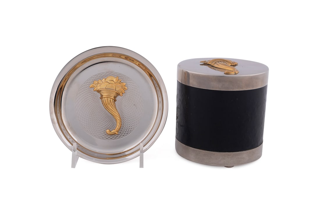 Hermes, Cornucopia Cigarette Box & Ashtray (1 of 10)
