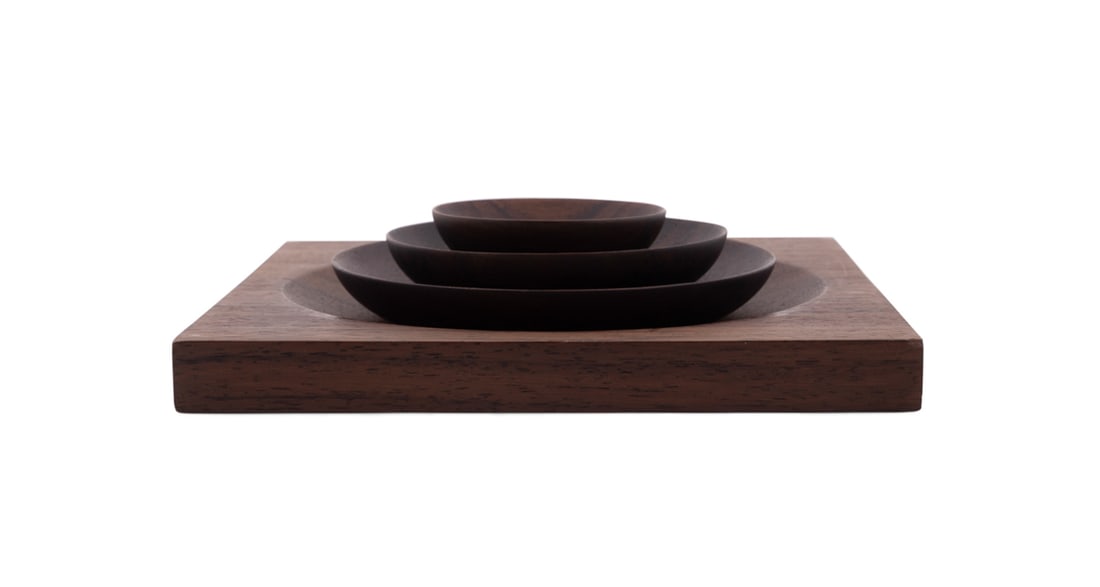 Hermes, Four Graduated Rosewood Nesting Trays (1 of 10)