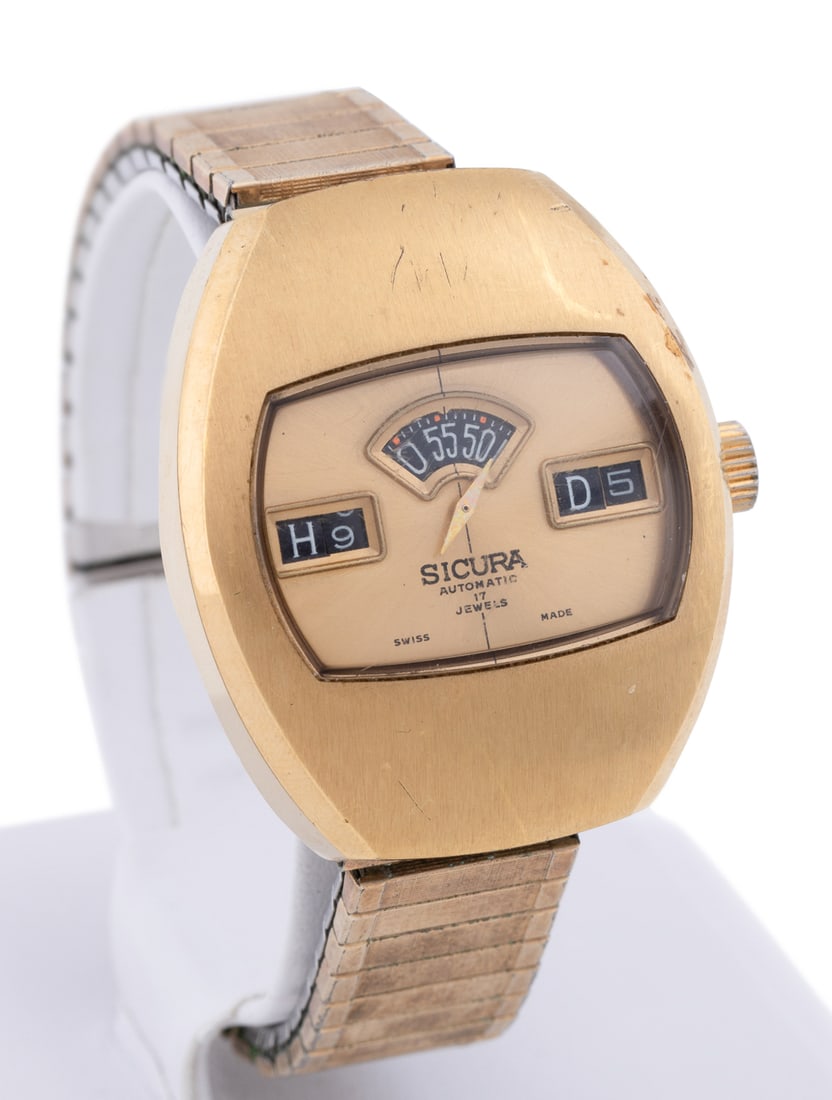 Sicura, Vintage Men's Gold Plated Automatic Watch (1 of 12)