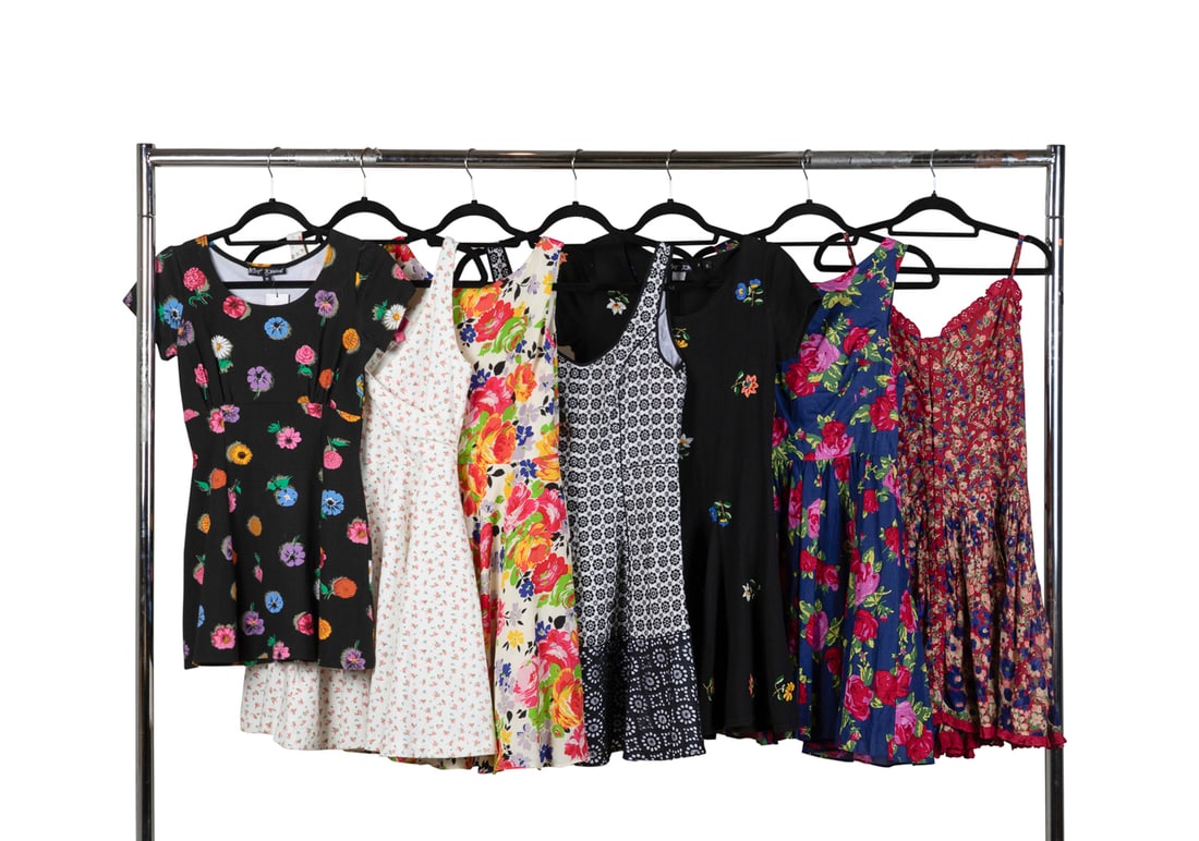 Seven Betsey Johnson Floral Dresses 1990s - 2000s (1 of 17)