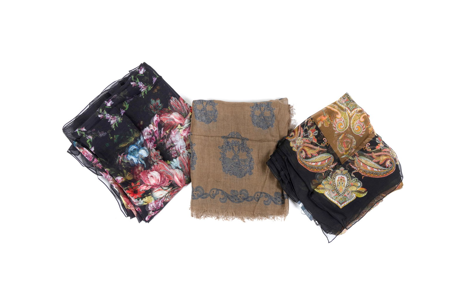 Alexander McQueen, Three Silk Scarves (1 of 18)