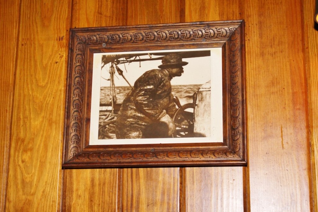 Nautical Themed Black and White Photo: 12"H x 15"W