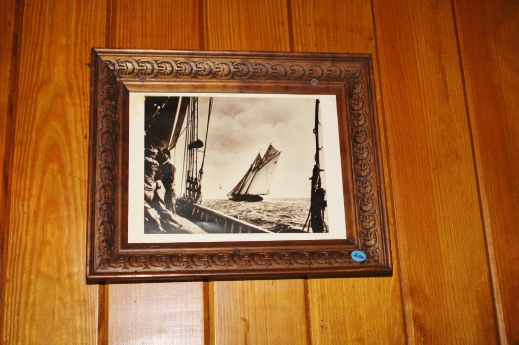 Nautical Themed Black and White Photo: 12"H x 15"W