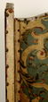 Continental Polychromed Leather 4 Panel Screen - 5