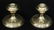 Pair of Sterling Cement Reinforced Candlesticks