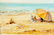Michel Jamart Beach Oil on Canvas - 2