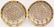 Pair of Japanese 1000 Faces Plates