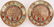 Pair of Japanese 1000 Faces Plates - 6