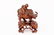 Carved Oriental Wood Bull Figural Sculpture
