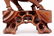 Carved Oriental Wood Bull Figural Sculpture - 2