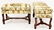 Pair of Walnut Framed Upholstered Benches - 5