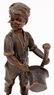 19th C. German Bronze Boy Sculpture - 4