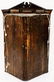 Stained Oak Hanging Corner Cabinet - 6