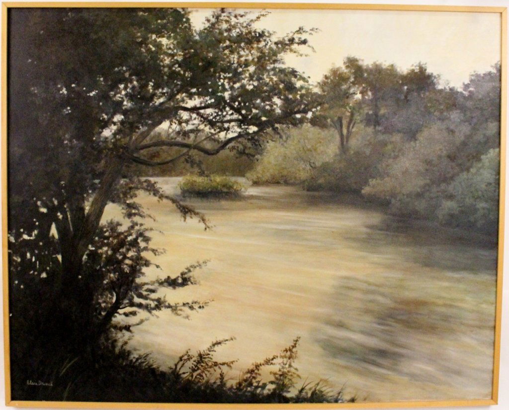 Southeastern Auto Auction >> Large Riverscape Oil Painting By Elsie Dresch Southeastern Auto Auction >> Large Riverscape Oil Painting By Elsie Dresch