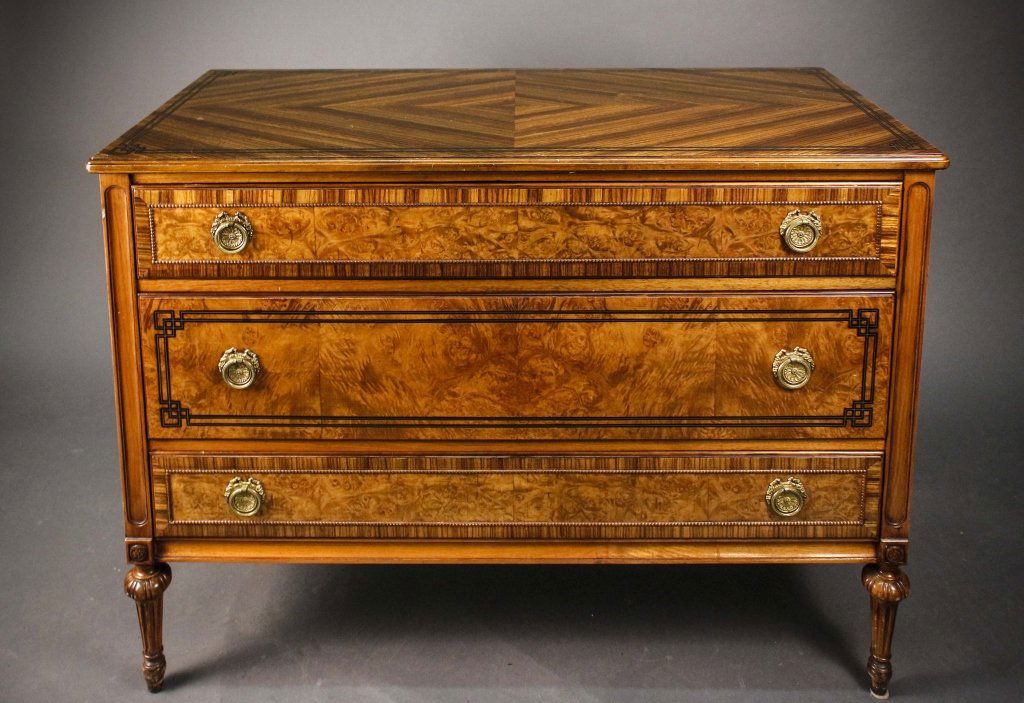 Berkey Gay Kingwood Burled Walnut Dresser Oct 04 2014