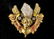 Antique 14K Gold, Diamond, & Pearl Angel Brooch