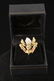 Antique 14K Gold, Diamond, & Pearl Angel Brooch - 4