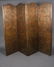 Italian Embossed Leather Four Panel Floor Screen