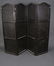 Italian Embossed Leather Four Panel Floor Screen - 7