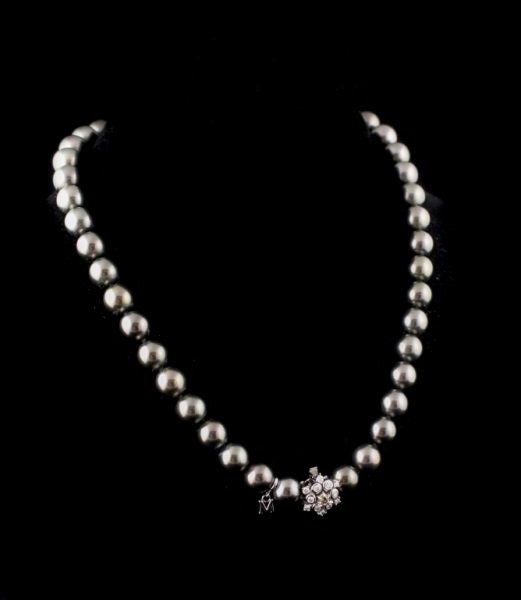 Mikimoto Pearl Strand w/Diamond Clasp