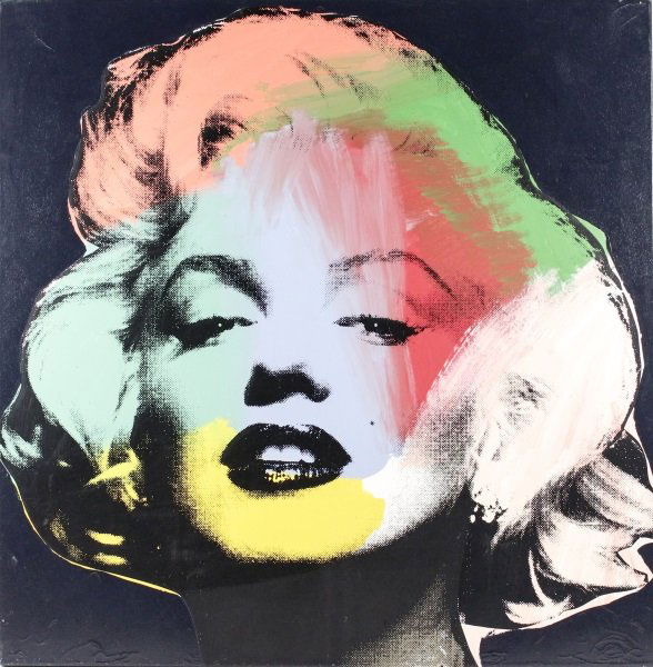Steve Kaufman, "Marilyn Monroe", Limited Ed.: Steve Kaufman (American, 1960-2010), "Marilyn Monroe", serigraph on canvas with hand embellished painted surface, monogrammed on back of canvas "SAK", edition number on verso of canvas "TP 6/25" under