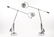 Pair of Modernist Chrome Cantilever Table Lamps