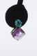 Pair of 18k Gold, Emerald & Sapphire Earrings - 5