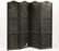 19th C. Leather Scenic Painted 4 Panel Screen - 10