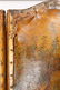 19th C. Leather Scenic Painted 4 Panel Screen - 7