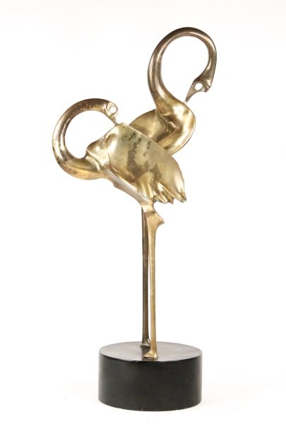 Brass Crane Sculpture by Hattakitkosol Somchai (1 of 10)