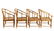 Set of 4 Mid Century Modern Rattan Armchairs - 4