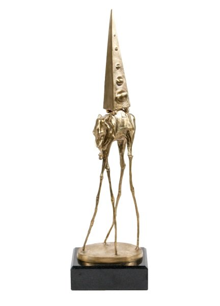 After Dali "Space Elephant" Gilt Bronze Sculpture (1 of 10)