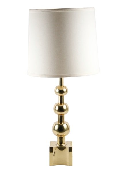 Tommi Parzinger for Stiffel Tall Brass Ball Lamp (1 of 7)
