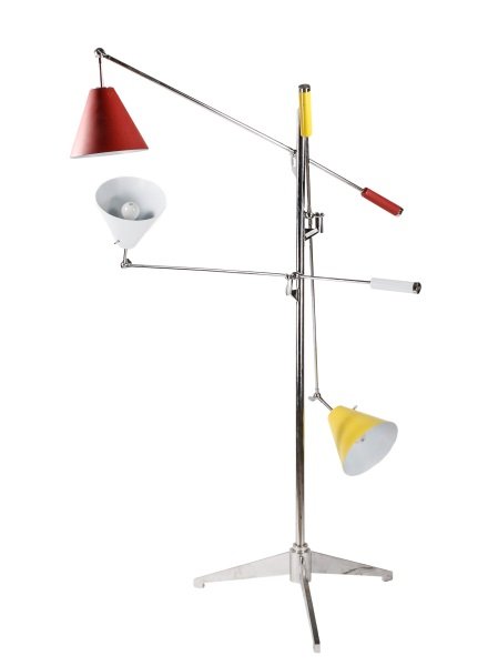 Sonneman after Sarfatti, Treluci Chrome Floor Lamp (1 of 10)