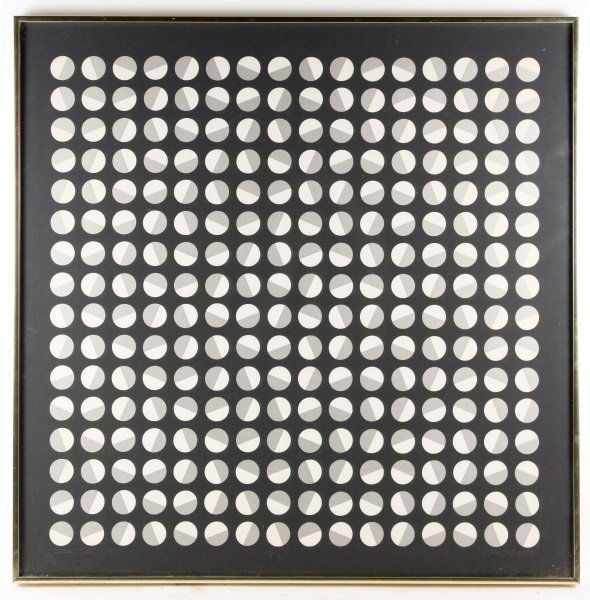 Edna Andrade "Silver Turn" Serigraph, Signed (1 of 9)