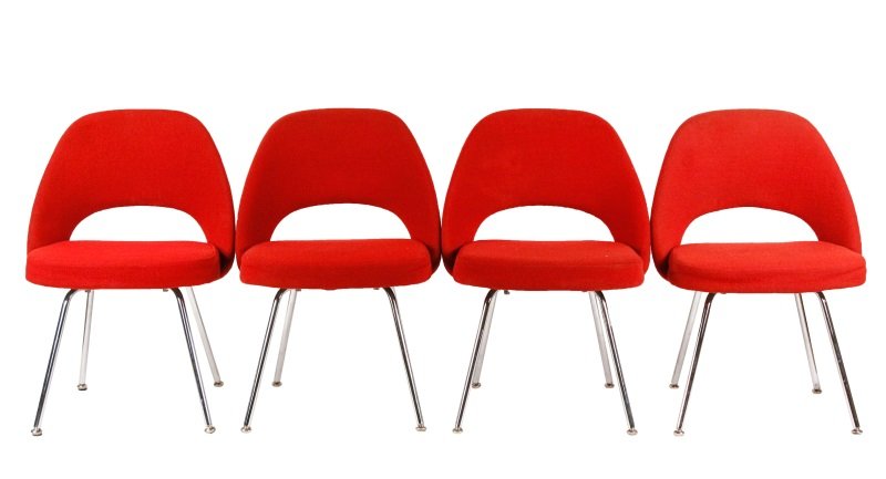 Set of 4 Saarinen Executive Side Chairs, Knoll (1 of 10)