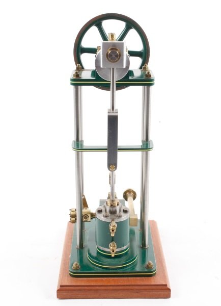 Hand Built Model Over Type Vertical Steam Engine (1 of 7)