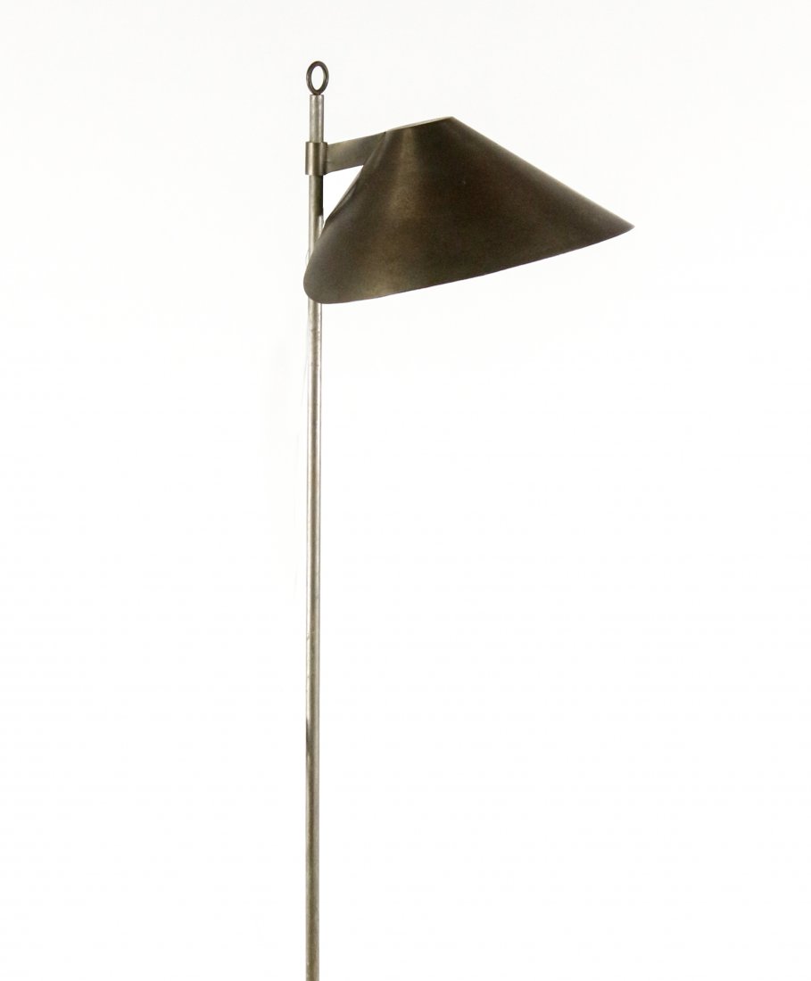 MCM Brushed Chrome and Iron Floor Lamp (1 of 7)