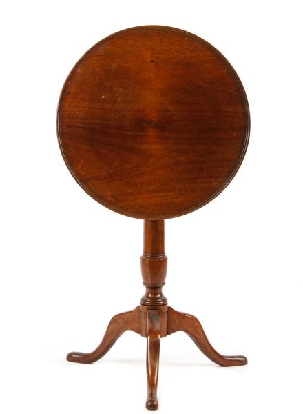 20th C. Mahogany Round Tilt Top Candlestand (1 of 10)
