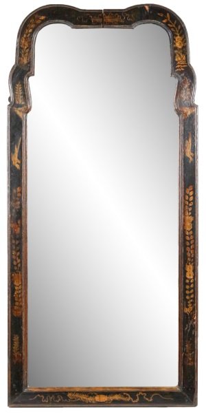 18th C. Japanned Chinoiserie Mirror, ca. 1720 (1 of 5)