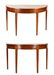 Pair of George III Style Demilune Console Tables