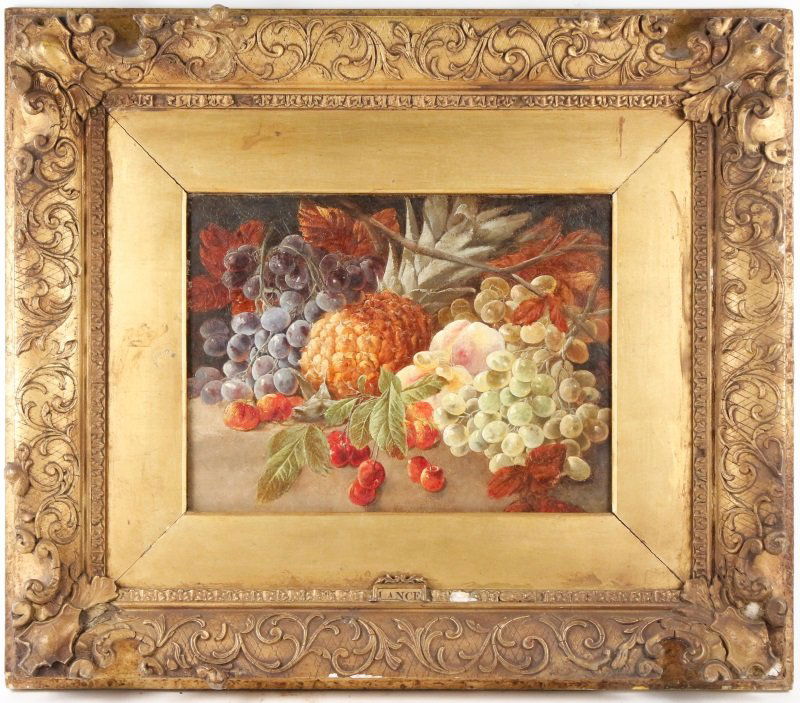 Attr. to George Lance, Still Life w/Fruit, O/C (1 of 6)