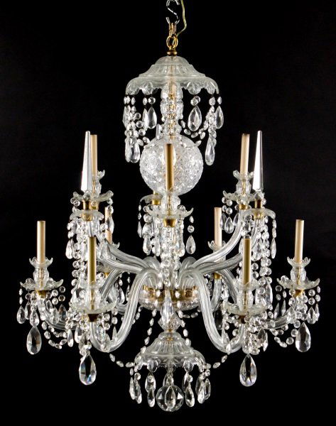 Monumental 9 Light Cut Crystal Chandelier (1 of 10)