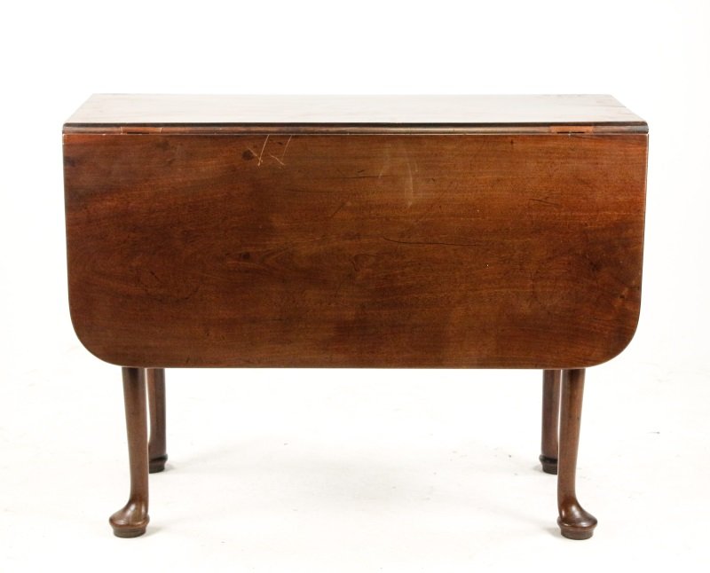 English Georgian Mahogany Drop Leaf Table, 18th C. (1 of 10)