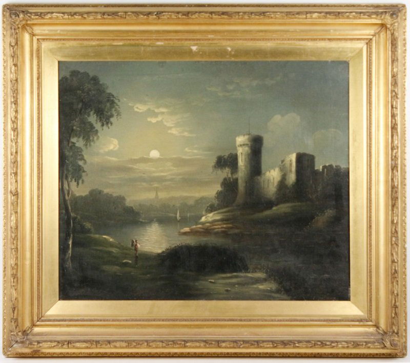 Continental School Oil, "Nocturne with Castle" (1 of 10)
