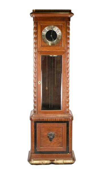 German Oak Tall Case Clock, Mathias Bauerle (1 of 10)